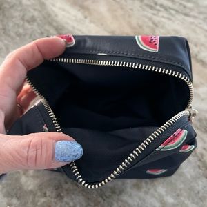 Coach small watermelon purse and cosmetic bag